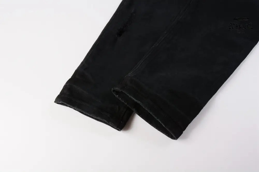 Calça Jeans Ksubi Preta Detalhe Destroyed