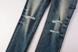 Calça Jeans Ksubi Azul Escuro Joelho Rasgado