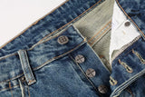 Calça Jeans Ksubi Azul Escuro Joelho Rasgado