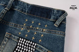 Calça Jeans Ksubi Azul Escuro Joelho Rasgado