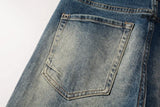 Calça Jeans Ksubi Azul Escuro Joelho Rasgado