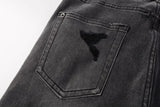 Calça Jeans Ksubi Cinza Patches Destroyed