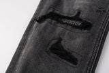 Calça Jeans Ksubi Cinza Patches Destroyed