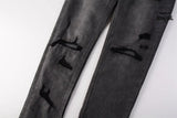 Calça Jeans Ksubi Cinza Patches Destroyed