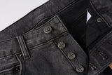 Calça Jeans Ksubi Cinza Patches Destroyed