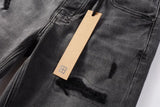 Calça Jeans Ksubi Cinza Patches Destroyed