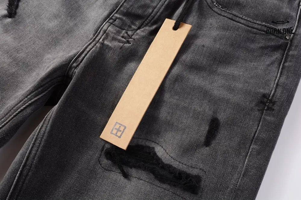 Calça Jeans Ksubi Cinza Patches Destroyed