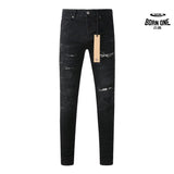 Calça Jeans Ksubi Preta Rasgos Finos