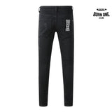 Calça Jeans Ksubi Preta Rasgos Finos