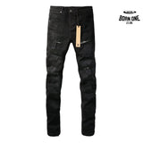 Calça Jeans Ksubi Preta Rasgos Finos