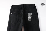 Calça Jeans Ksubi Preta Rasgos Finos