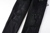 Calça Jeans Ksubi Preta Rasgos Finos