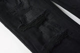 Calça Jeans Ksubi Preta Rasgos Finos