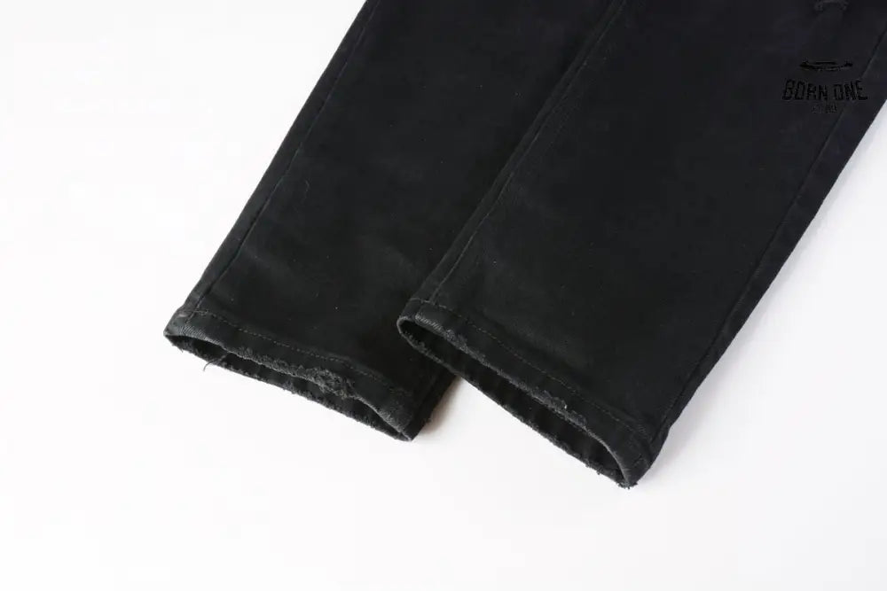 Calça Jeans Ksubi Preta Rasgos Finos