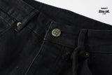 Calça Jeans Ksubi Preta Rasgos Finos