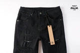 Calça Jeans Ksubi Preta Rasgos Finos