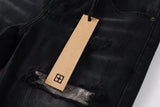 Calça Jeans Ksubi Preta Lavada Logo Pintado