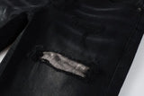 Calça Jeans Ksubi Preta Lavada Logo Pintado