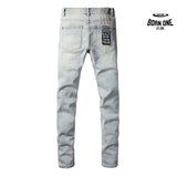 Calça Jeans Ksubi Azul Claro Patch Leão Vermelho