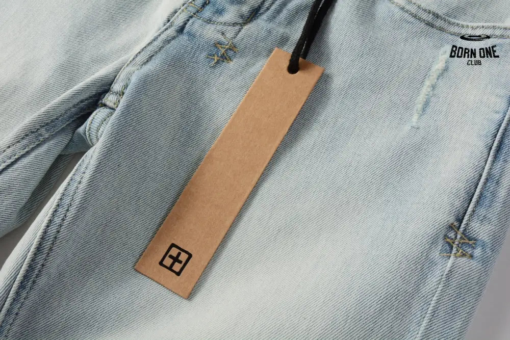Calça Jeans Ksubi Azul Claro Patch Leão Vermelho