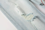 Calça Jeans Ksubi Azul Claro Patch Leão Vermelho