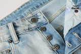 Calça Jeans Ksubi Azul Claro Patch Leão Vermelho