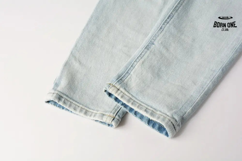 Calça Jeans Ksubi Azul Claro Patch Leão Vermelho