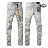 Calça Jeans Ksubi Off White Globo Bordado