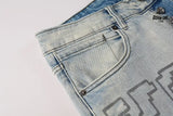 Calça Jeans Ksubi Off White Globo Bordado