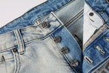 Calça Jeans Ksubi Off White Globo Bordado