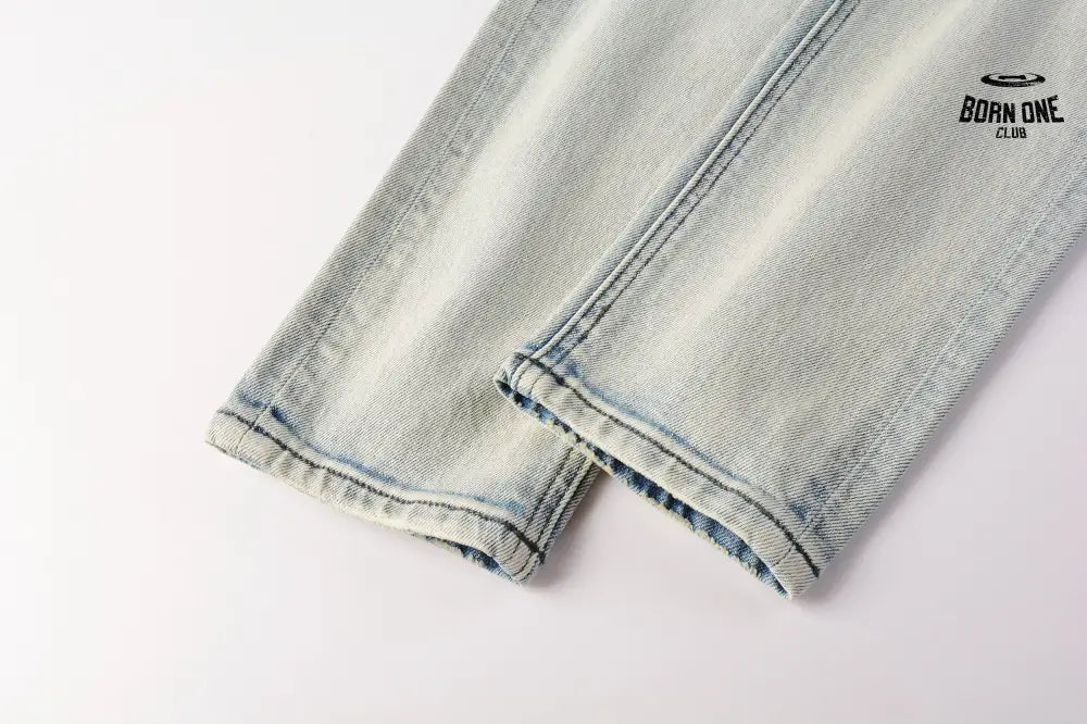 Calça Jeans Ksubi Off White Globo Bordado