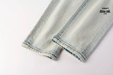 Calça Jeans Ksubi Off White Globo Bordado