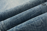 Calça Jeans Ksubi Azul Médio Patches Destroyed