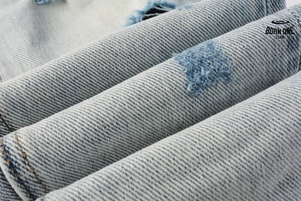 Calça Jeans Ksubi Azul Claro Destroyed Azul