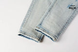 Calça Jeans Ksubi Azul Claro Destroyed Azul