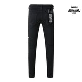 Calça Jeans Ksubi Preta Joelho Rasgado