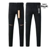 Calça Jeans Ksubi Preta Joelho Rasgado
