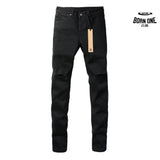 Calça Jeans Ksubi Preta Joelho Rasgado