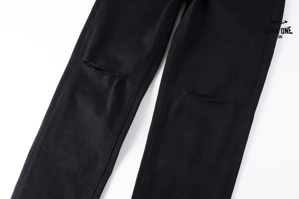 Calça Jeans Ksubi Preta Joelho Rasgado