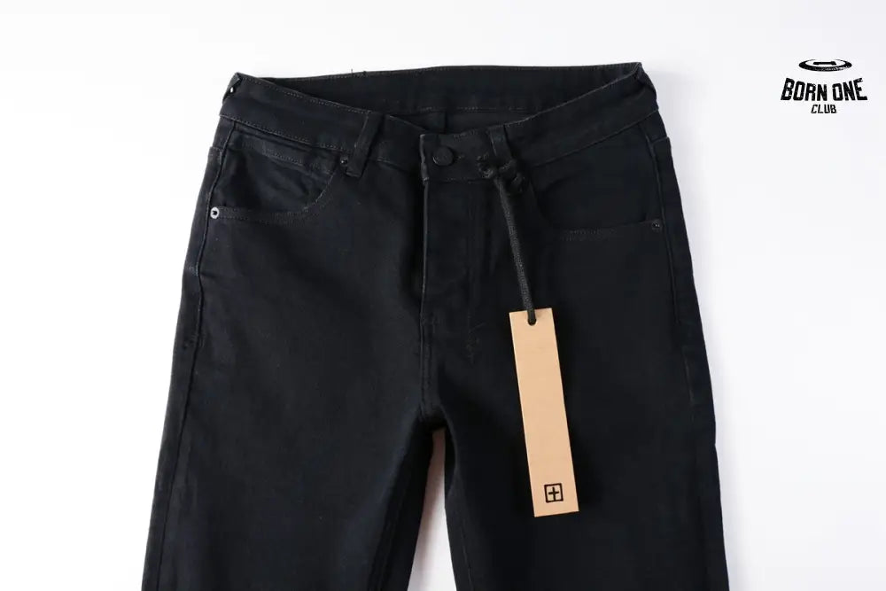 Calça Jeans Ksubi Preta Joelho Rasgado