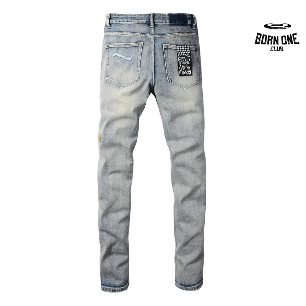 Calça Jeans Ksubi Azul Lavada Degradê