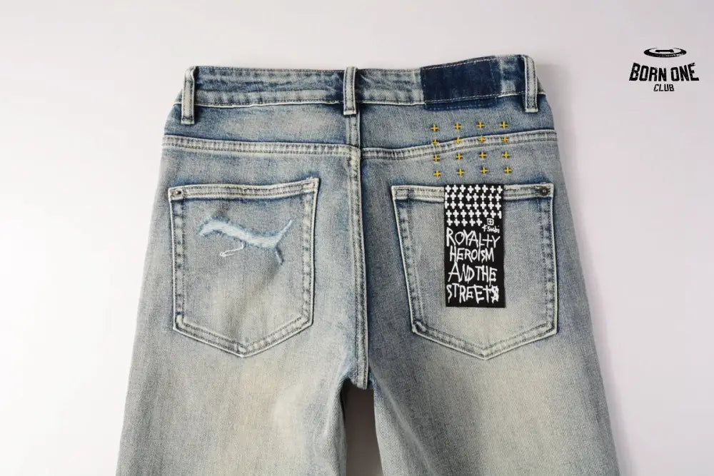 Calça Jeans Ksubi Azul Lavada Degradê