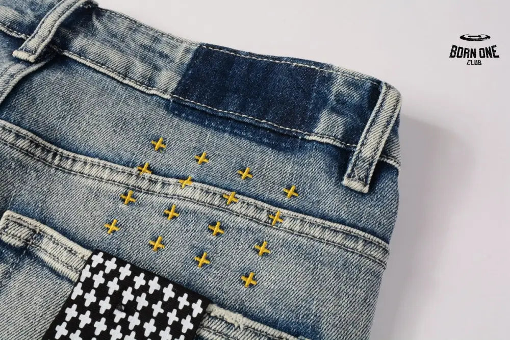 Calça Jeans Ksubi Azul Lavada Degradê