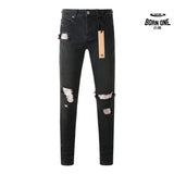 Calça Jeans Ksubi Preta Rasgos Brancos