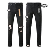 Calça Jeans Ksubi Preta Rasgos Brancos