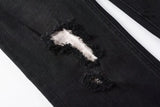Calça Jeans Ksubi Preta Rasgos Brancos