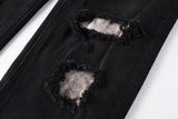Calça Jeans Ksubi Preta Rasgos Brancos