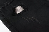 Calça Jeans Ksubi Preta Rasgos Brancos