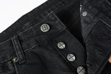 Calça Jeans Ksubi Preta Rasgos Brancos
