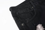 Calça Jeans Ksubi Preta Rasgos Brancos